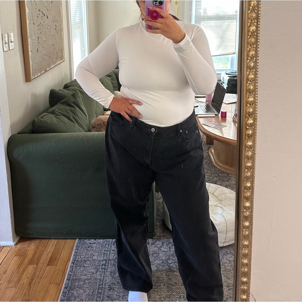 Abercrombie High Rise Loose Jean (Curve Love)